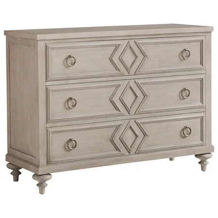 Viewpoint 3-Drawer Single Dresser with Diamond Drawer Fronts